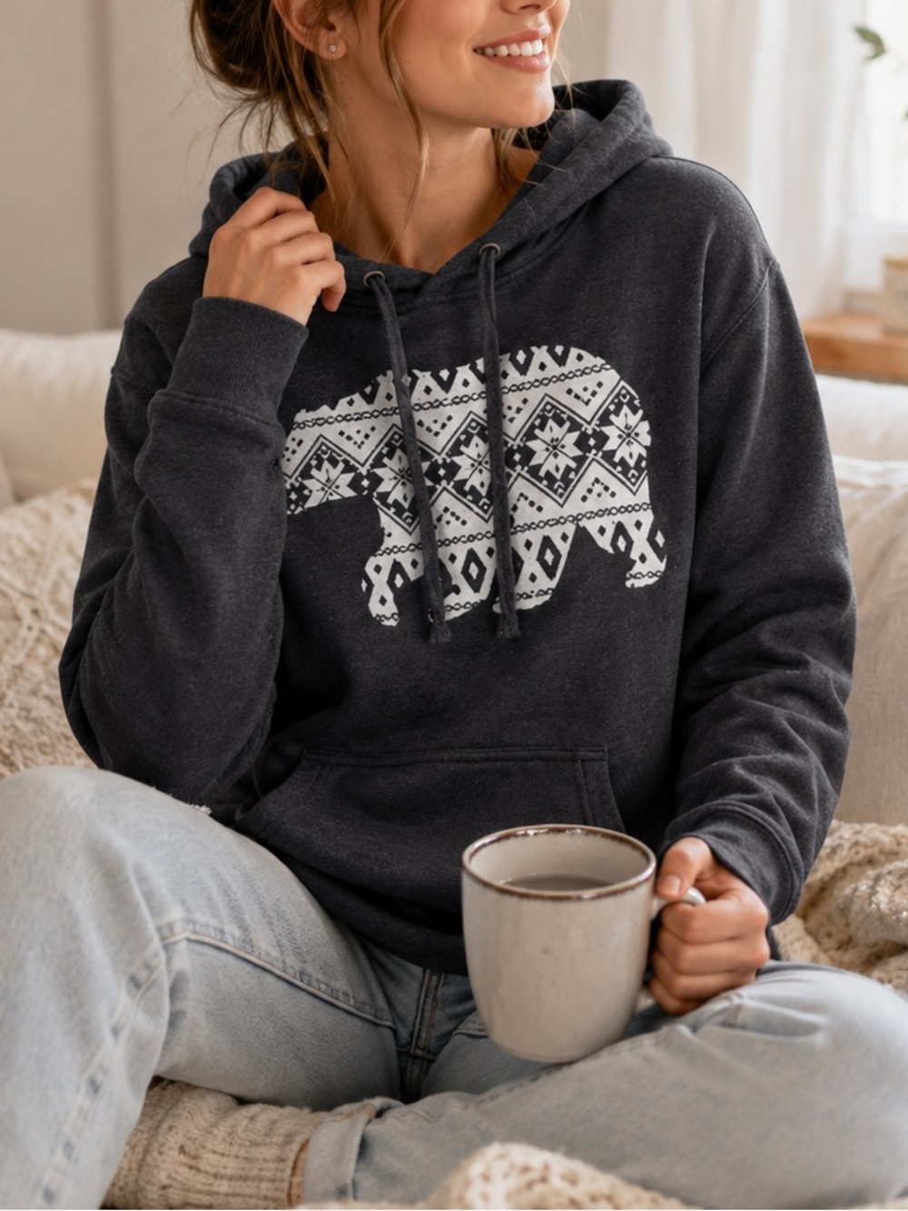 Bear sweatshirt size medium hoodie
